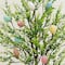 4ft. Pre-Lit Artificial Easter Egg Twig Tree with Greens and 48 Warm White LED Lights